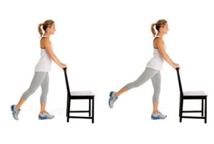 остеоартроз тазобедренного сустава - махи ногами назад