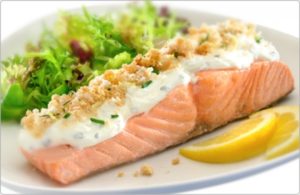 диета кето - меню запеченый лосось с пармезаном и чесноком